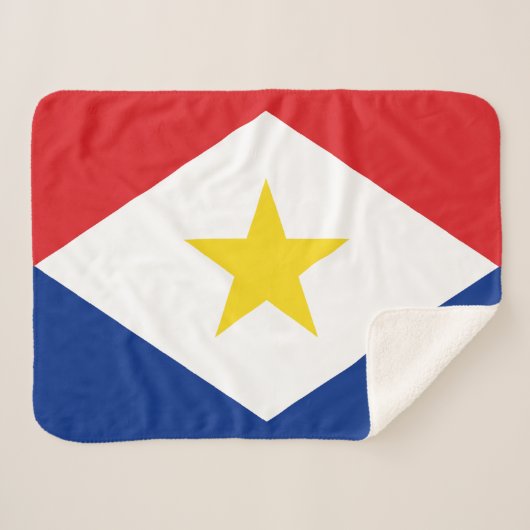 Saba Flag Sherpadecke (Vorderseite (Horizontal))