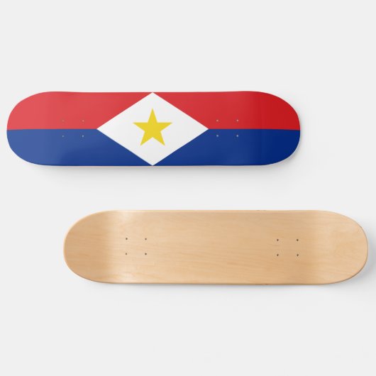 Saba Flag Skateboard (Horizontal)