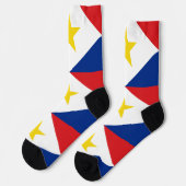 Saba Flag Socken (Linkes Detail)