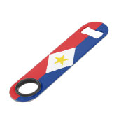 Saba Flag Speed Flaschenöffner (Vorderseite Schrägansicht)