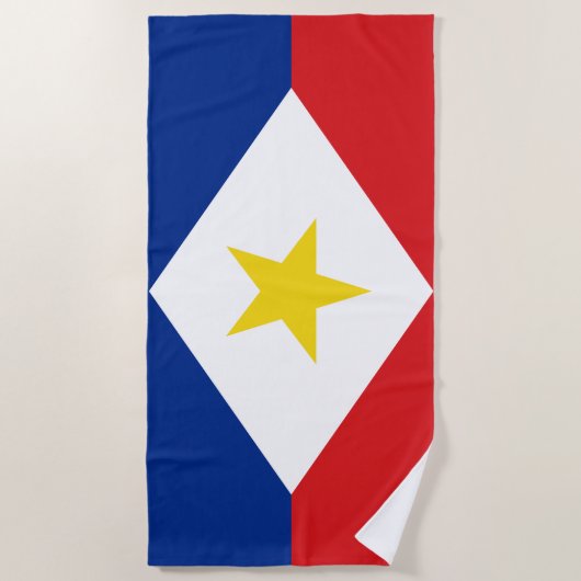 Saba Flag Strandtuch (Vorderseite)