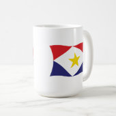 Saba Flag Tasse (VorderseiteRechts)