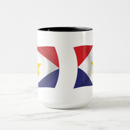 Saba Flag Tasse (Zentrum)