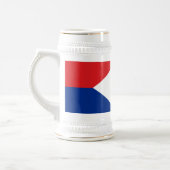 Saba-Flagge Bierglas (Links)