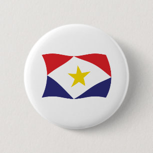 Saba-Flagge-Button Button