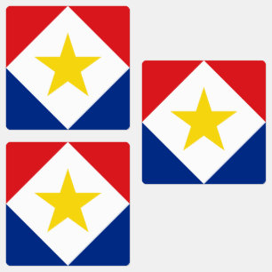 Saba-Flagge Etiketten