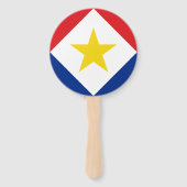 Saba-Flagge Fächer (Rückseite)