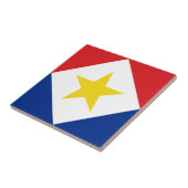 Saba-Flagge Fliese (Seite)