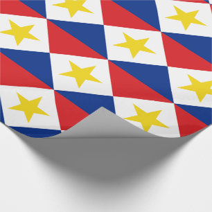 Saba-Flagge Geschenkpapier