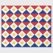 Saba-Flagge Geschenkpapier (Flach)