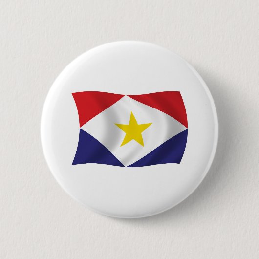 Saba-Flagge Knopf Button (Vorderseite)