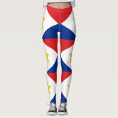 Saba-Flagge Leggings (Vorderseite)
