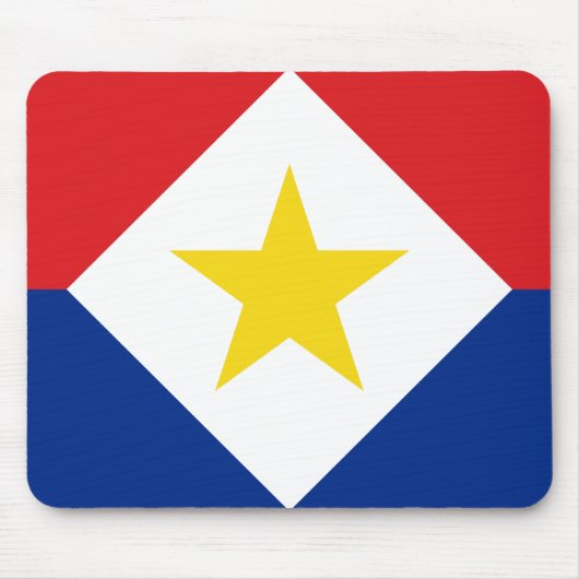 Saba-Flagge Mousepad (Vorne)