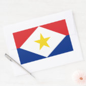 Saba-Flagge Rechteckiger Aufkleber (Umschlag)