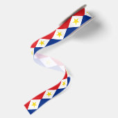 Saba-Flagge Satinband (Rückseite)
