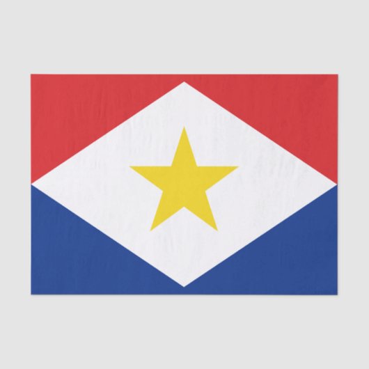 Saba-Flagge Seidenpapier (Vorderseite)