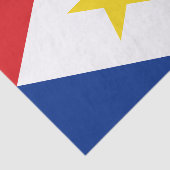 Saba-Flagge Seidenpapier (Ausschnitt)