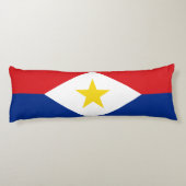Saba-Flagge Seitenschläferkissen (Rückseite)