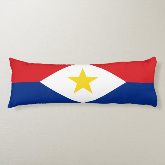 Saba-Flagge Seitenschläferkissen (Vorderseite)
