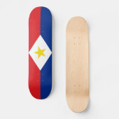 Saba-Flagge Skateboard (Vorderseite)