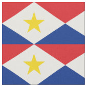 Saba-Flagge Stoff (Nahaufnahme)