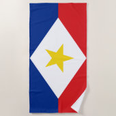 Saba-Flagge Strandtuch (Vorderseite)