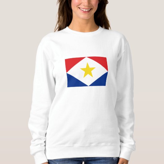 Saba-Flagge Sweatshirt (Vorderseite)