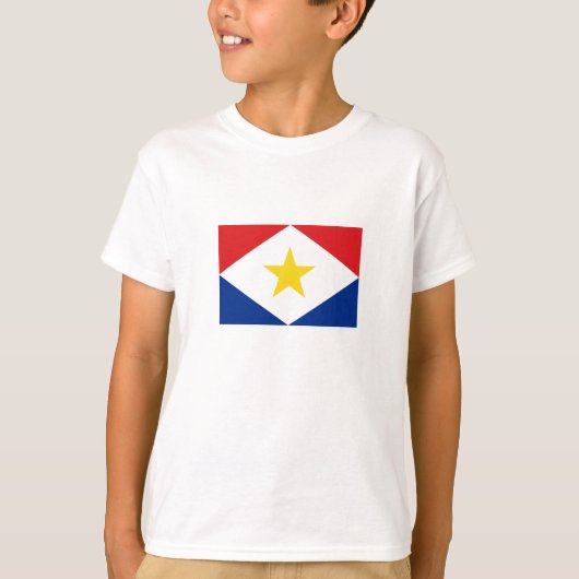Saba-Flagge T-Shirt (Vorderseite)