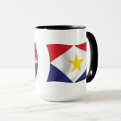 Saba-Flaggen-Tasse Tasse (VorderseiteRechts)