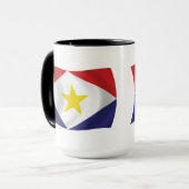 Saba-Flaggen-Tasse Tasse (Vorderseite Links)