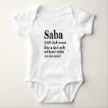 Saba Hebrew Opa Definition Jüdisch Hanukkah Gif Baby Strampler<br><div class="desc">Saba Funny Hanukkah Deinition Shirt</div>