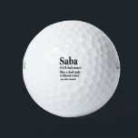 Saba Hebrew Opa Definition Jüdisch Hanukkah Gif Golfball<br><div class="desc">Saba Funny Hanukkah Deinition Shirt</div>