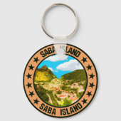 Saba Island Schlüsselanhänger (Rückseite)