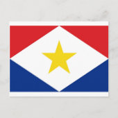 Saba National World Flag Postkarte (Vorderseite)