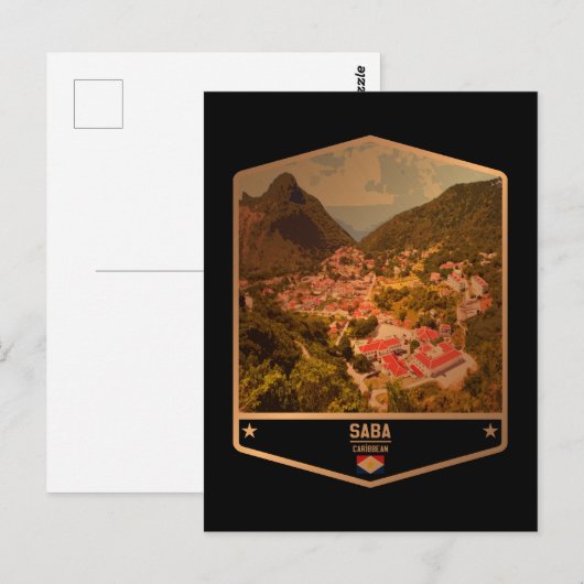 Saba Postkarte (Vorne/Hinten)
