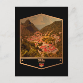 Saba Postkarte