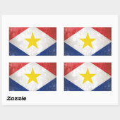 Saba Rechteckiger Aufkleber (Blatt)