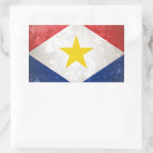 Saba Rechteckiger Aufkleber (Tasche)