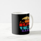 Saba Retro Sunset Ocean Großvater Kaffeetasse (VorderseiteRechts)