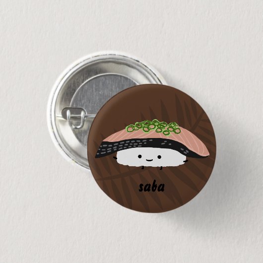 Saba Sushi Button (Vorne & Hinten)