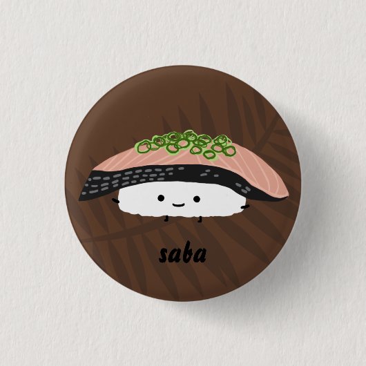 Saba Sushi Button (Vorderseite)