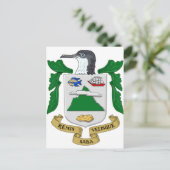 Saba-Wappen Postkarte (Stehend Vorderseite)