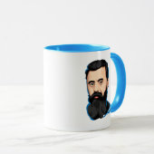 SABABA™ Theodor Herzl Israel politischer Zionismus Tasse (VorderseiteRechts)