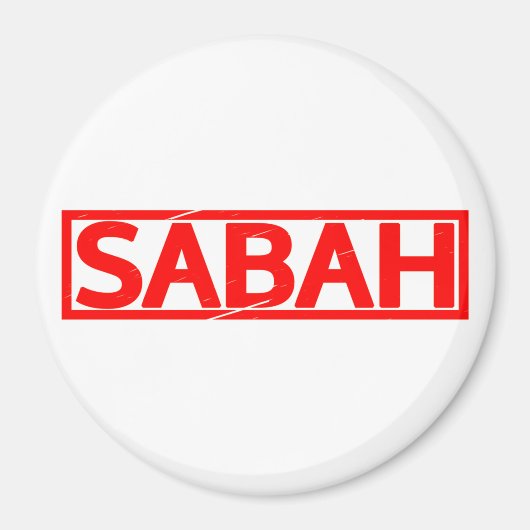 Sabah Briefmarke Magnet (Vorne)