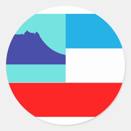 Sabah, Malaysia Runder Aufkleber (Vorderseite)