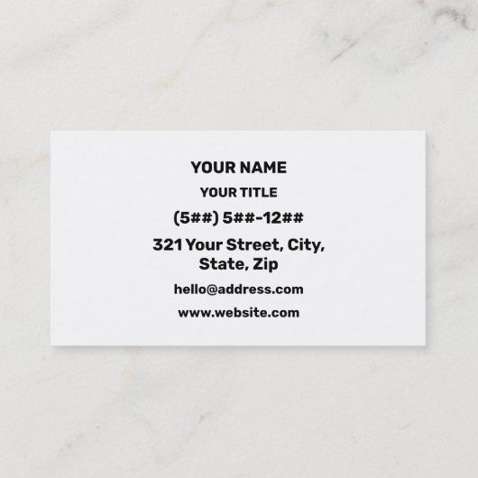 Sabaidee ♦ Hello in Lao / Laos / Laotian Script ♦ Visitenkarte (Rückseite)