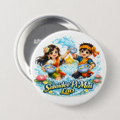 Sabaidee Pi Mai Lao – Lao Neujahrs-Wasserfest Button (Vorne & Hinten)