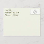 SABAL: Miami Einladungspostkarte (Rückseite)