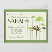 SABAL: Miami Einladungspostkarte (Vorderseite)