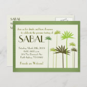 SABAL: NY Präsentation Einladungspostkarte (Vorne/Hinten)